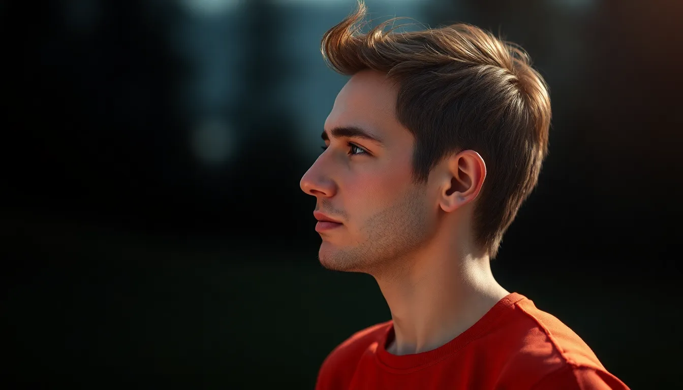 미래형 웨어러블 기기를 활용하여 운동하는 사람들의 모습