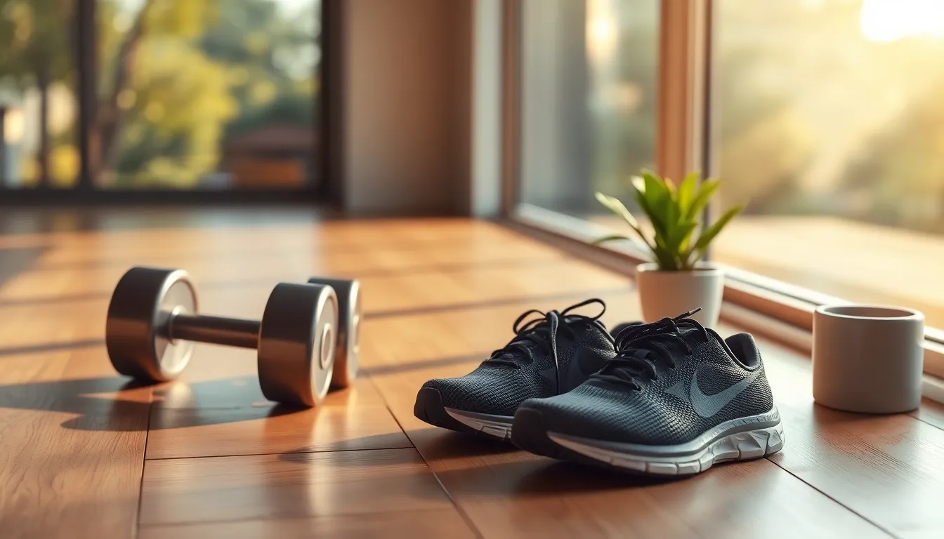 운동과 영양 균형의 중요성을 나타내는 이미지