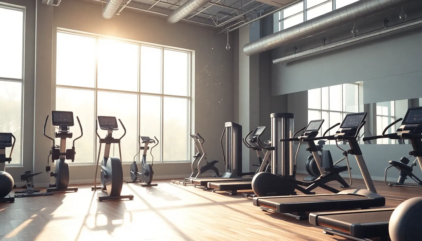 현대적인 헬스장 인테리어