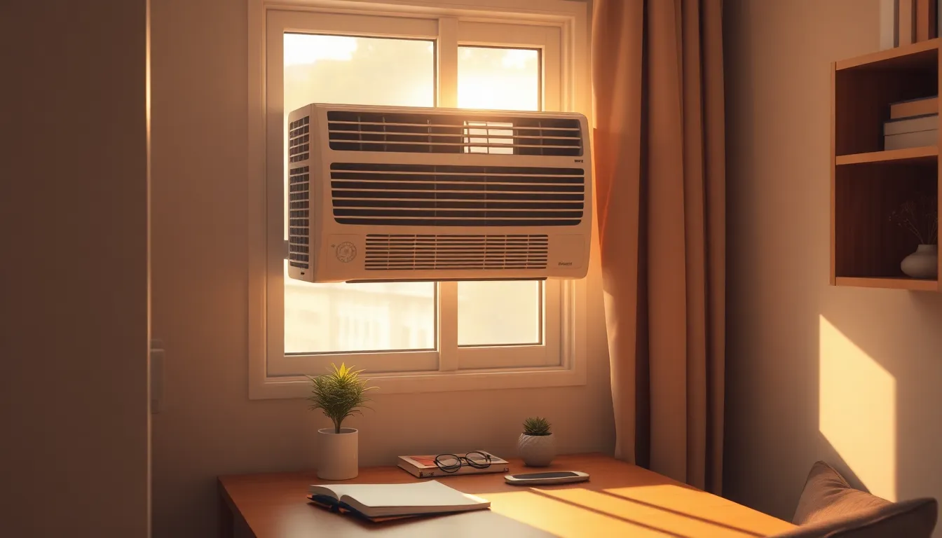 대학생 자취방에 어울리는 깔끔한 디자인의 가성비 에어컨