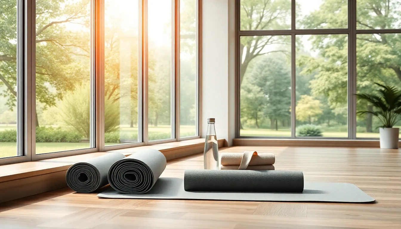 2026년 미래형 헬스장에서 VR 피트니스를 즐기는 사람들