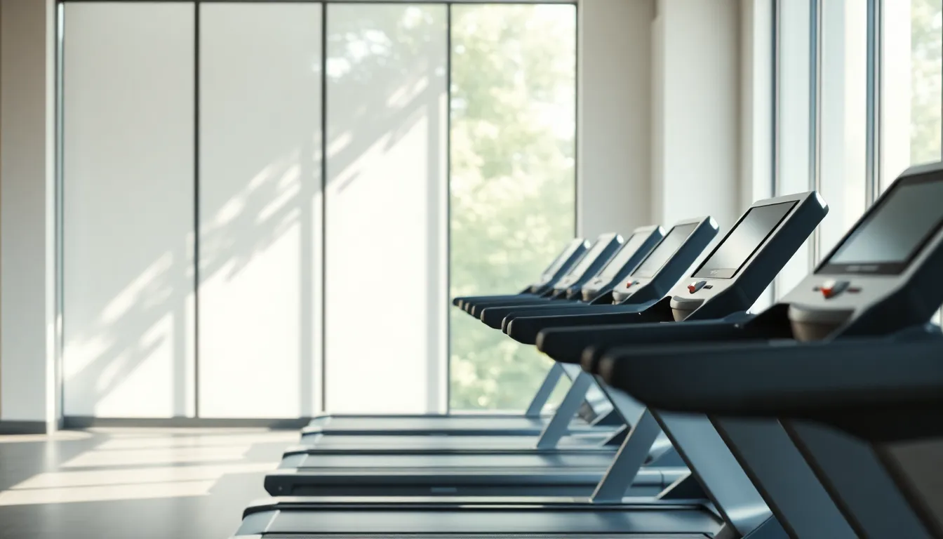 다양한 운동 기구를 사용하는 사람들