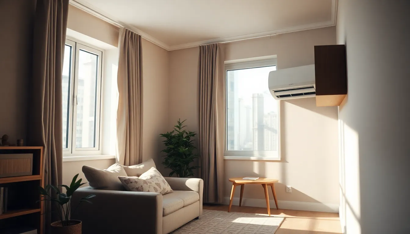 시원한 실내에서 휴식을 취하는 사람