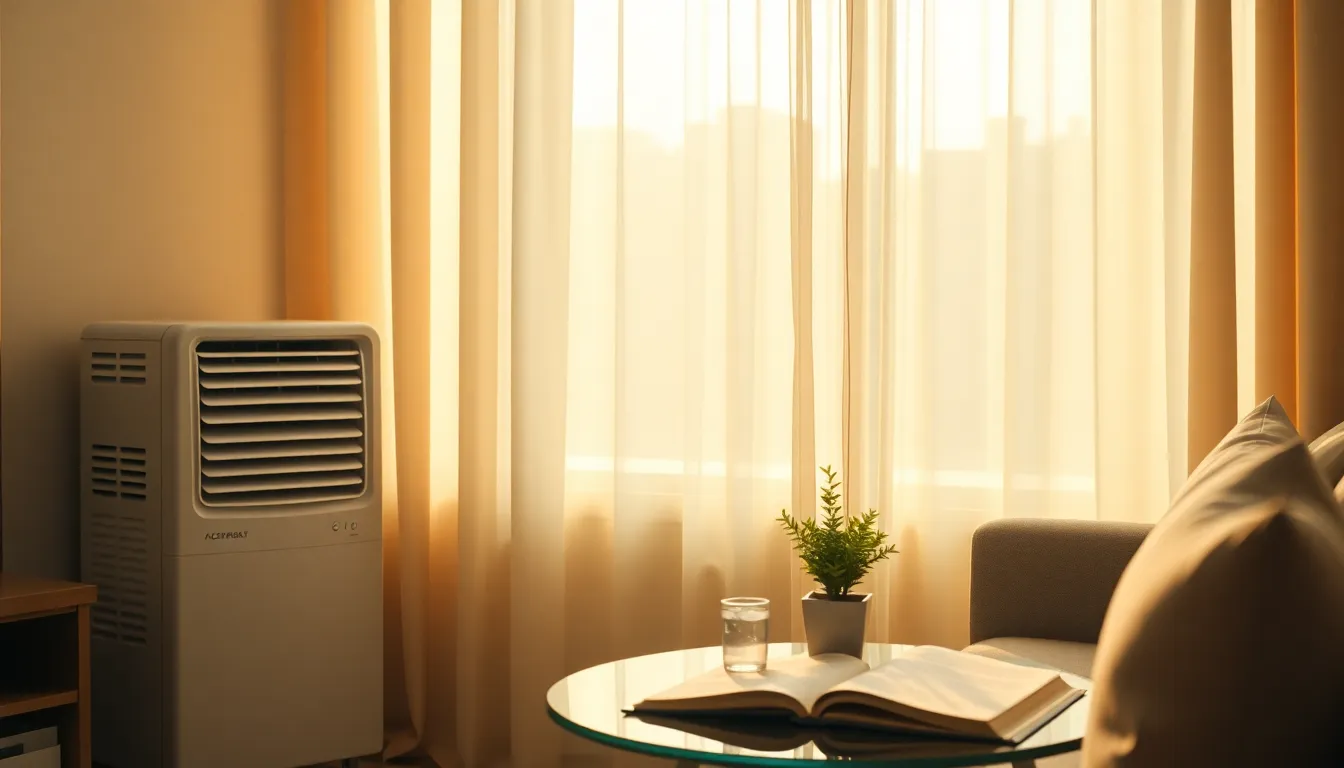 에어컨이 설치된 쾌적한 원룸 인테리어