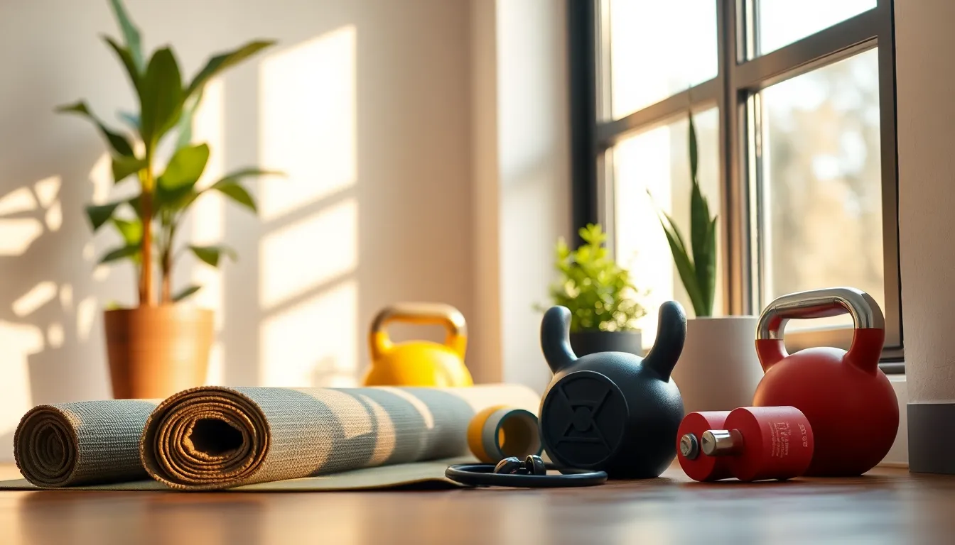 2026년 스마트 홈트레이닝을 즐기는 사람