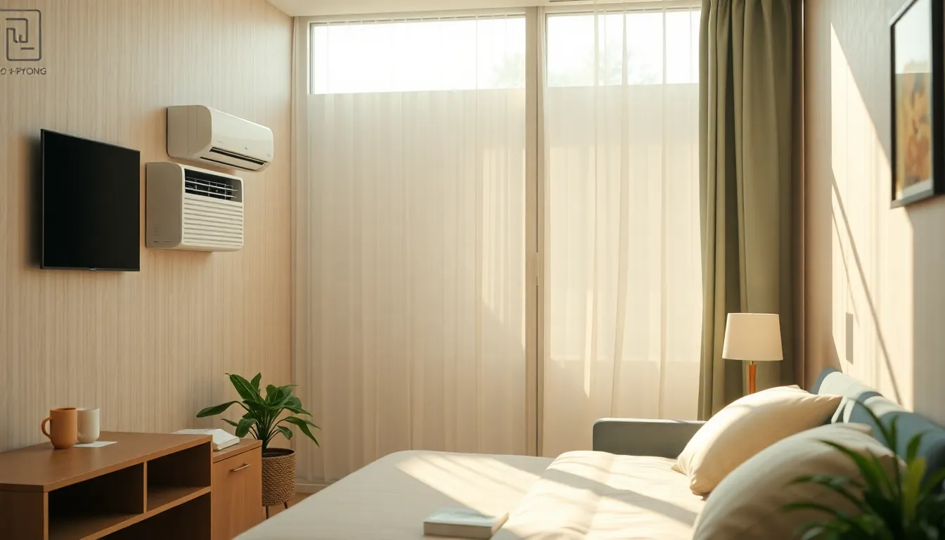 시원한 에어컨 바람을 맞으며 쉬고 있는 사람